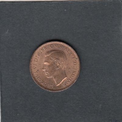 Beschrijving: 1 Farthing GEORGIUS VI